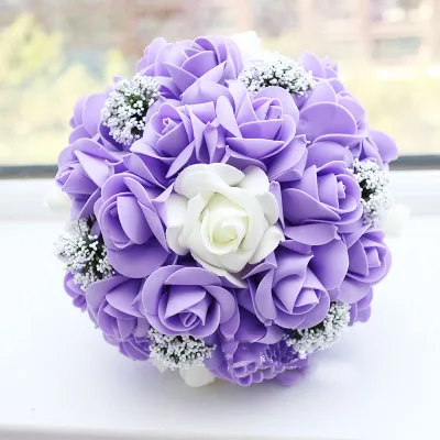 Красота Emily Свадьба невесты с цветами свадебные аксессуары, букеты - Цвет: D
