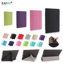 Чехол для apple ipad 9,7 дюймов / выпуск 6th ZAIWJ Smart Sleep Wake Up Advanced Shell из искусственной кожи Ткань TPU мягкая задняя крышка