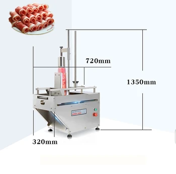 

Commercial Frozen Meat Slicer Home Frozen Meat Slicer Cutter Machine with single roll