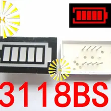 5 шт. x 5 сегмент красный цвет батарея стиль светодиодный цифровой трубчатый дисплей общий анод 3118BS