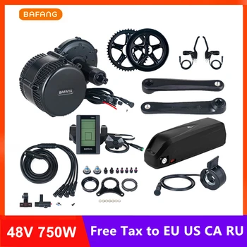 

Bafang 8fun 48V 750W BBS02B Mid Drive Motor EBike Conversion Kits With 48V 13AH Lithium Battery C961 C965 EU US RU Free Tax