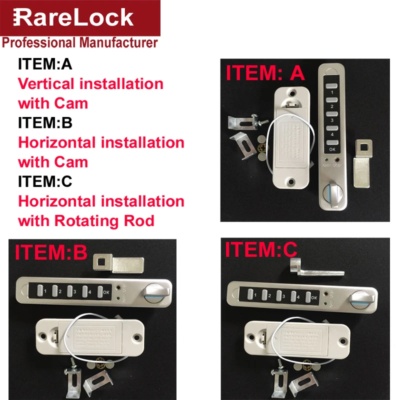 Rarelock MS512 электронный кодовый замок для ящика без ключа шкафчик для спортзала школьный шкаф отель Домашняя безопасность i