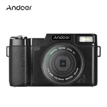 

Andoer R1 Portable Camcorders 24MP Digital Video Camera Full HD 1080P 3.0" Rotatable LCD Screen Anti-shake 4X Digital Zoom