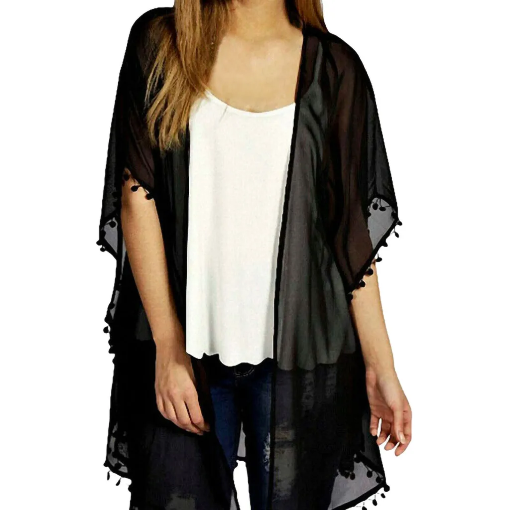 

Plus Size Fashion Blouse Summer Women Lace Crochet Sheer Evening Party Cardigan Loose Comfortable Tops Coat Jacket Kimono Shirt