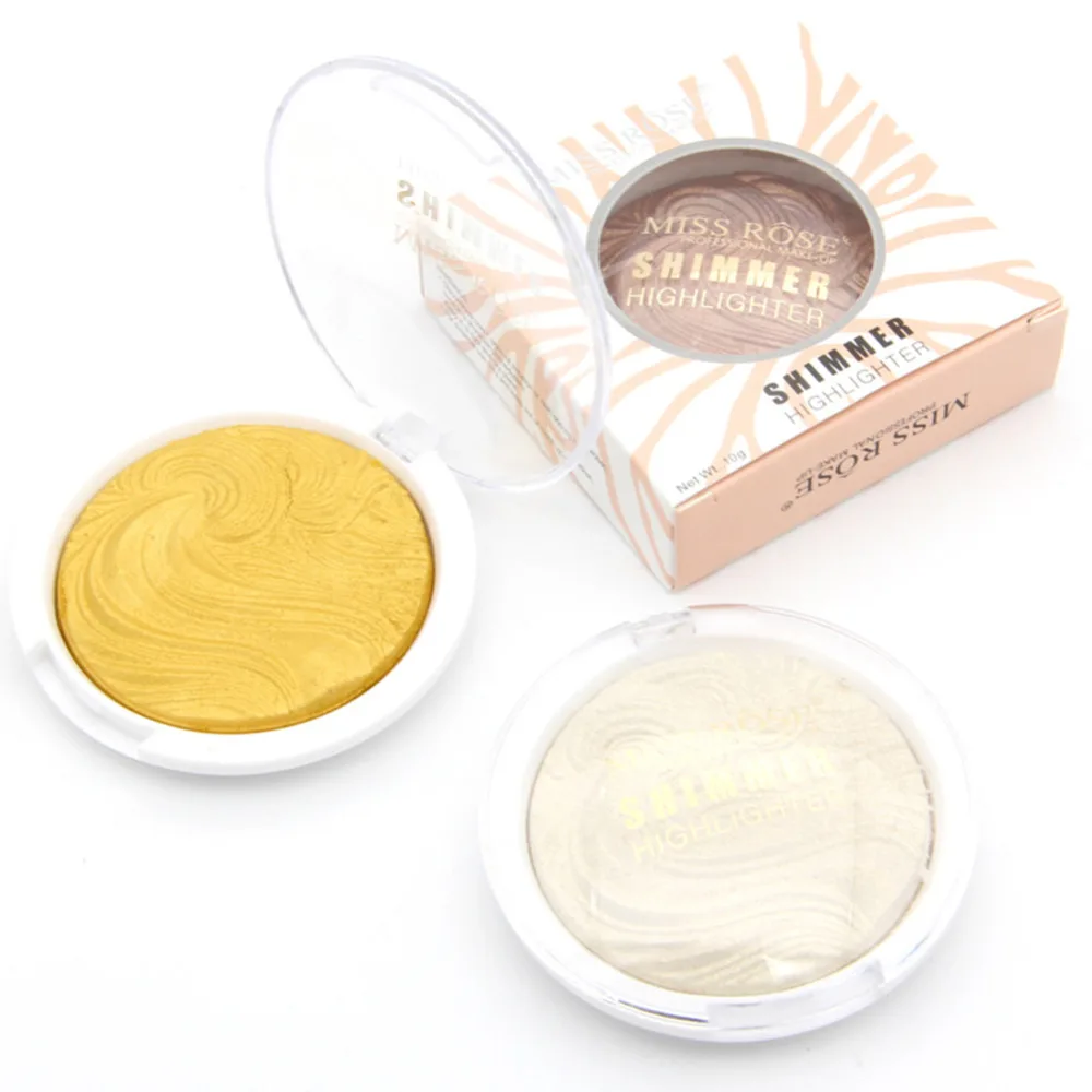 Абсолютно макияж для лица shimmer Powder пудра 6 цветов осветляет запеченный бронзатор пудра для контуринга Макияж Набор палитр