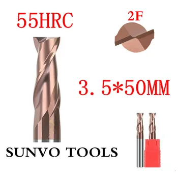 

5pcs/set Tungsten Steel End Mill Straight Shank 4 Flute Solid Carbide CNC Milling Cutter 3.5mm D3.5mm*50mm