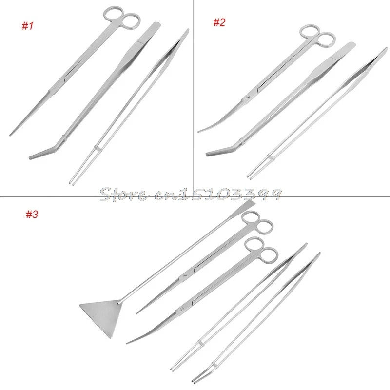 3/5 шт. аквариум коробка с инструментами, инструменты для обслуживания комплект Пинцет Ножницы для живых растений трава Прямая поставка