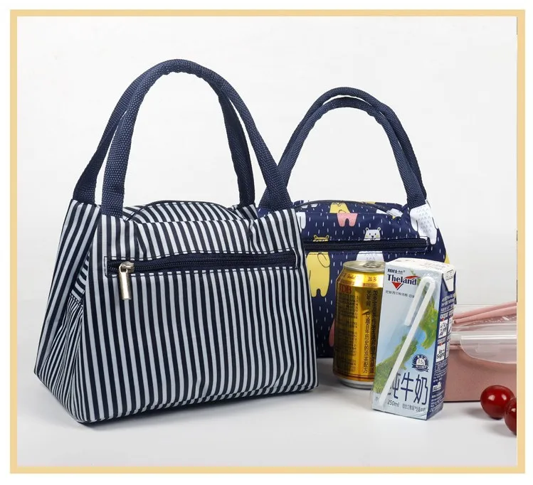 Reusable Women Men Lunch Box Tote Bag Food Fresh Thermal Insulated Lunch Bags Cooler For Boys Girls Kids School Picnic Bento Bag