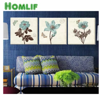 

3 Piece full diamond Painting abstract flowers,Cross Stitch,diy 5d diamond embroidery crafts.diamond mosaic home decoration,art