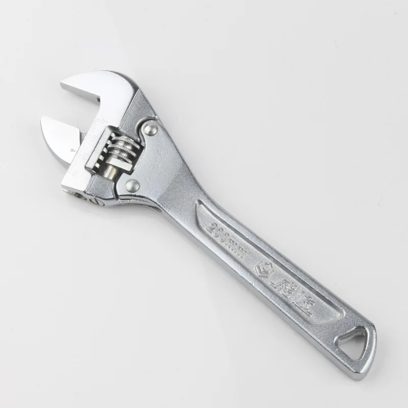 

8" 200mm Quick Adjustable Wrench Quick-retreating CR-V Ratchet Wrenches Multifunctional Monkey Spanner for Narrow Space