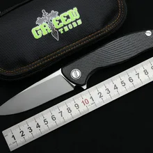 Зеленый шип Хати CF 3D Подшипник Флиппер складной M390 лезвие из углеродного волокна tc4 титановая ручка для кемпинга открытый Фруктовый Нож EDC инструменты