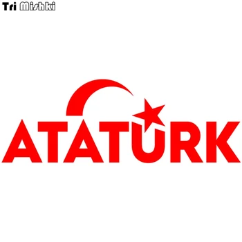 

Tri Mishki 8.4x24cm mustafa kemal atuturk funny car sticker Vinyl Decals Accessories Car Sticker araba aksesuar HZX501