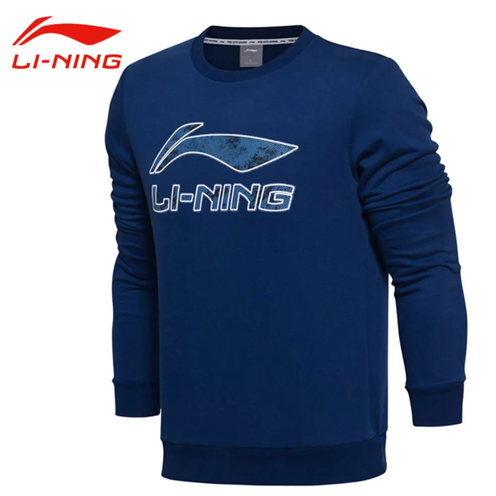 

Li-Ning Men Spring Autumn Po Knit Tops Simple Leisure Long Sleeve Pullover LINING Comfort Jacket Li Ning Sports Sweaters AWDM353