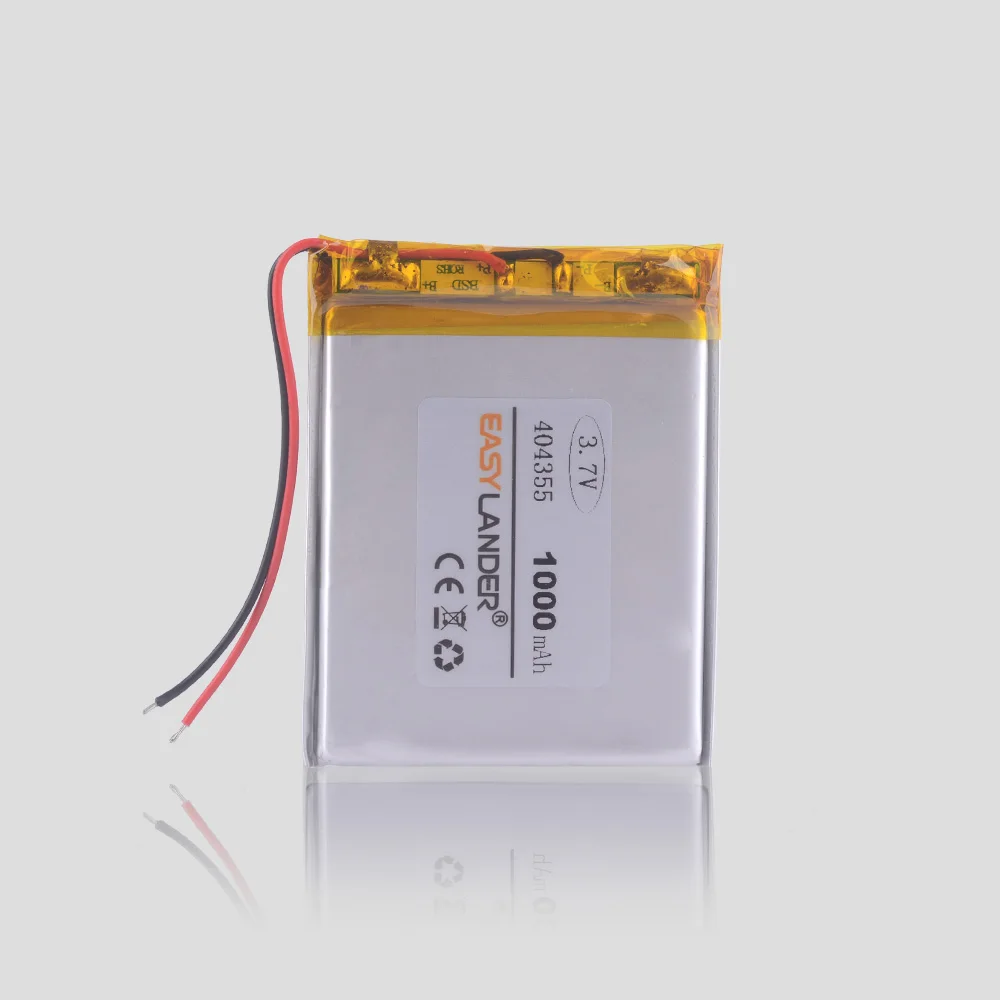 Battery Packs Lithium Li ion Polymer Battery 3.7v 1000mAh For MP3 Player MP4 GPS Bluetooth