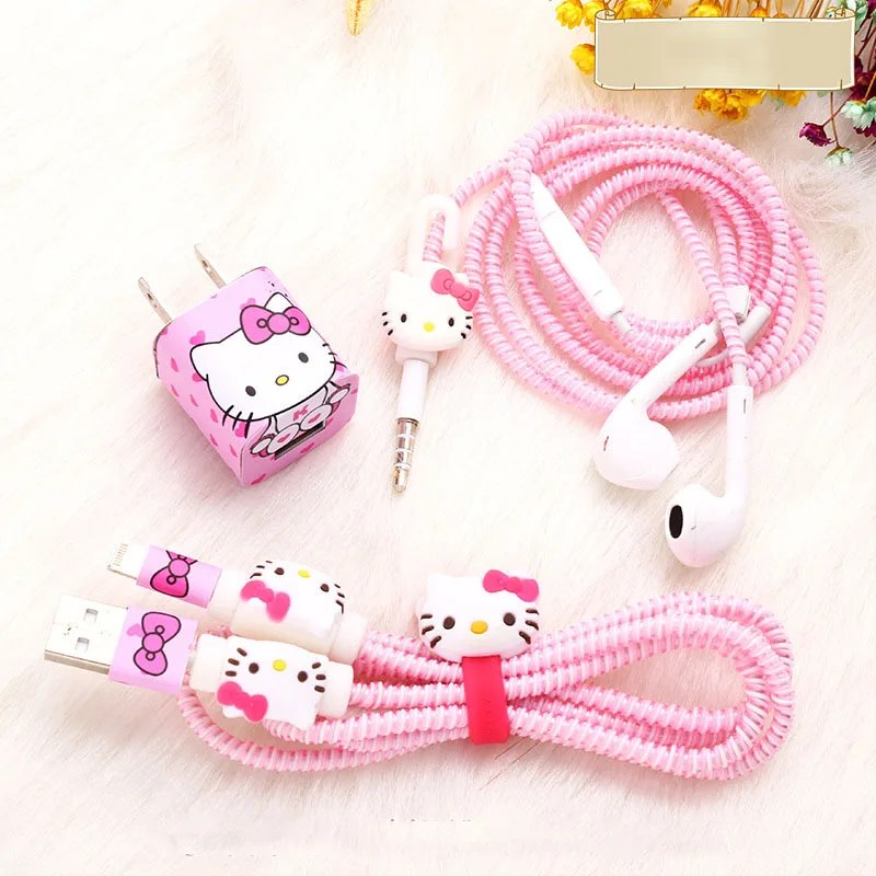 

New 1.4M TPU Spiral USB Charging Cable Protector Earphone Cord Protection For iphone 5s 5 6 7 8 Cable Winder Data Line Protect