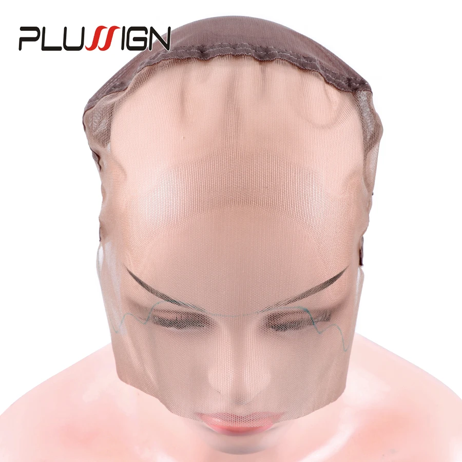 

Plussign Full Lace Wig Cap With Stretch Spandex Nude Wig Caps For Black Women Making Wigs Free Size Skin Color Hair Nets