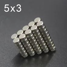 20/50/100/200Pcs 5x3 Neodymium Magnet 5mm x 3mm N35 NdFeB Small Round Super Powerful Strong Permanent Magnetic imanes Disc 5x3