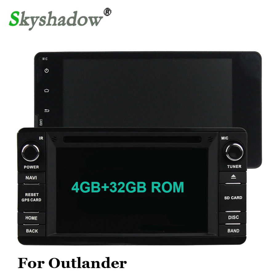 Discount DSP Android 9.0 4G+32GB Octa Core Car DVD Radio Player GPS Map RDS wifi Bluetooth 4.2 For MITSUBISHI Outlander 2013-2016 3