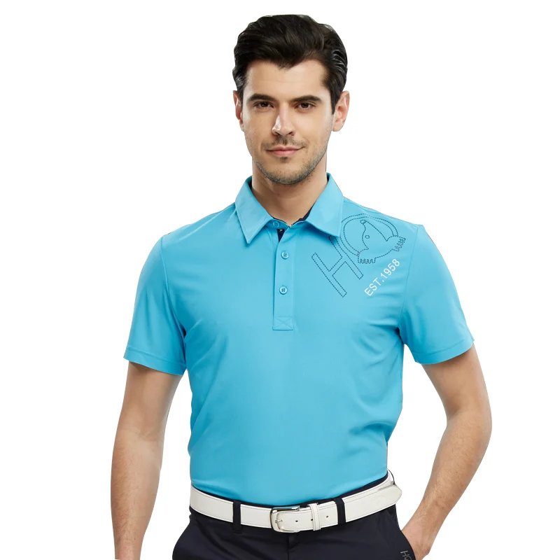 Honma Golf Clothes Male Shortsleeve Tshirt Polo Shirt Cool Comfortable Antibiotic Golf