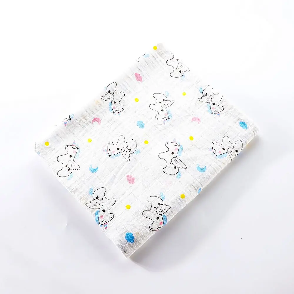 Baby Blanket Muslin Wrap Newborn Swaddles Plat Mat Baby Photography Blankets Mantas De Bebes Infant Stroller Cover 115*115cm - Color: 36