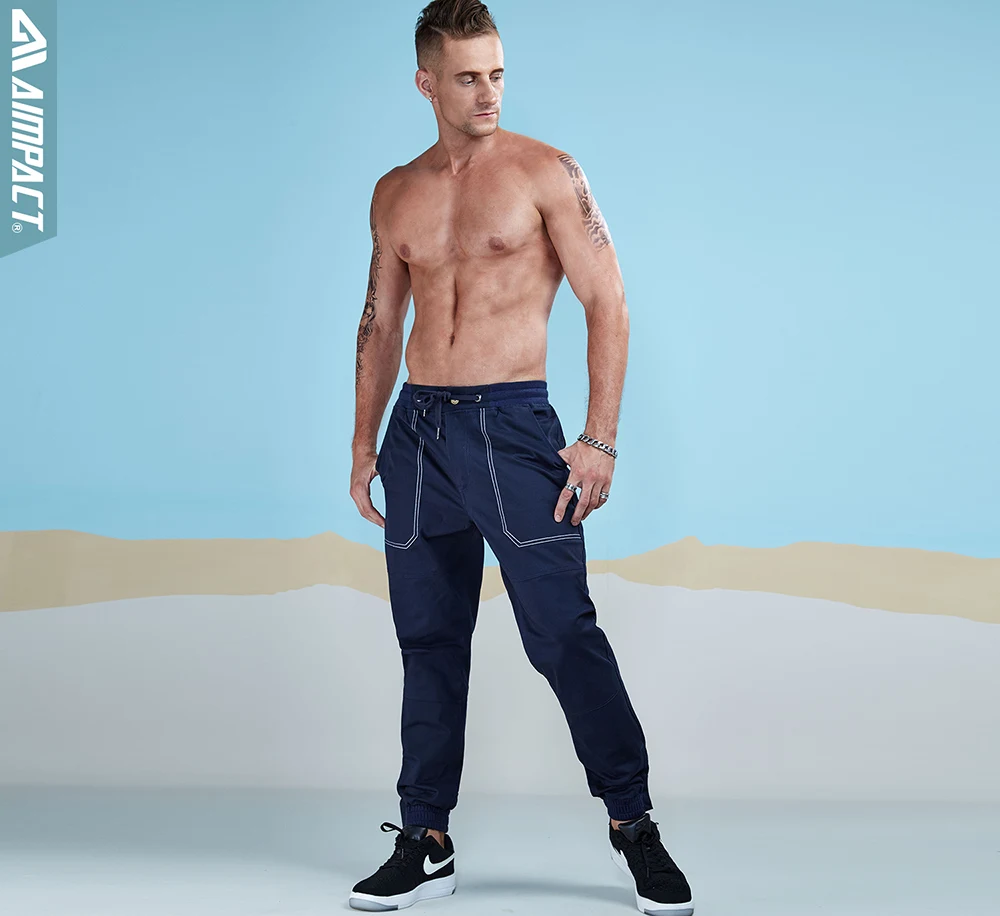 Aimpact 2018 Men Casual Pants Fashion Chino Jogger Pant Man Cotton Fitted Trace Twill Pant Male Straight Tapered Trousers AM5010 (28)
