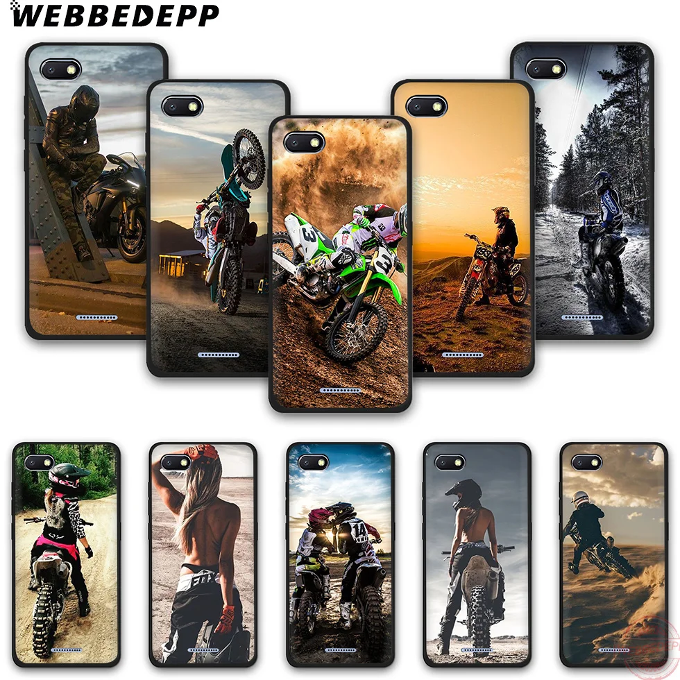 WEBBEDEPP Motocross motocross classic TPU phone case for Redmi Note 6Pro 7Pro 4A 4X 5 5A 6A 8A 7 S2 note 8 |
