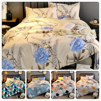 

Flower Floral Winter 3/4 pcs pieces Bedding Set Kids Bedlinen Full King Queen Twin Double Size Duvet Cover 1.5m 1.8m 2m Bedsheet