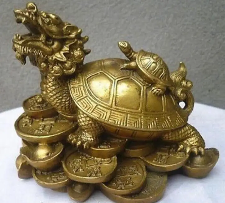 Chinese Feng shui Bronze lucky Turtle Statuein Statues & Sculptures