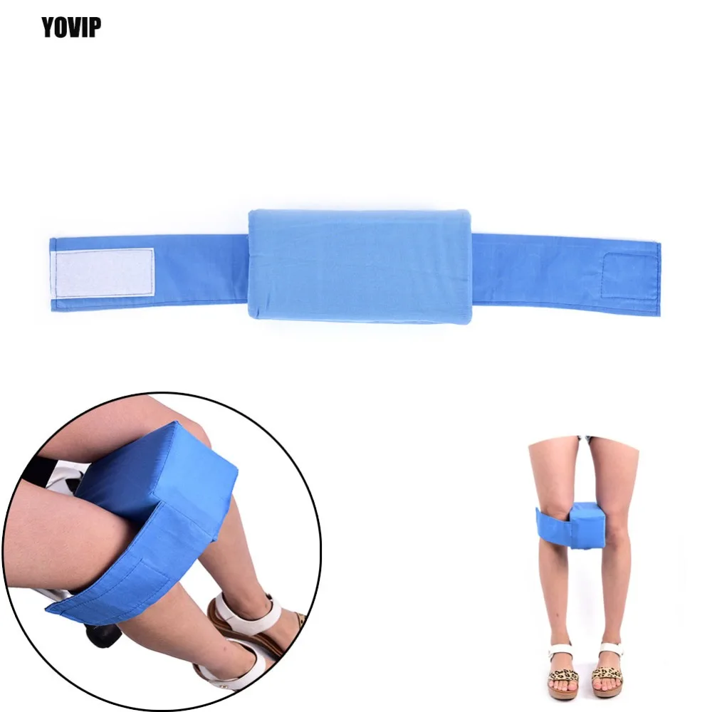 Foam Knee Leg Pillow with Adjustable Removable Strap Ear Plug For Sleeping Knee Ease Pillow Cushion Comfort Bed Sleeping Relief