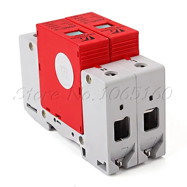 

2P 40~80KA Surge Protective Red Over Voltage Lightning Arrester Protection