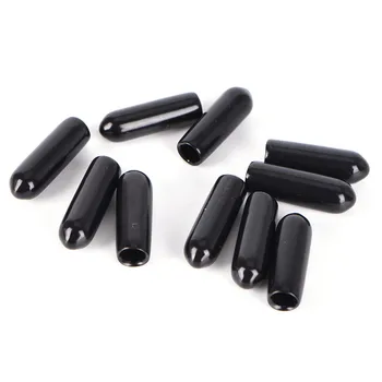 

10Pcs/lot Rubber End Caps For 4 Lines Quad Stunt Kite Fixed Parts 3/4/5/6/7/8MM Black Color