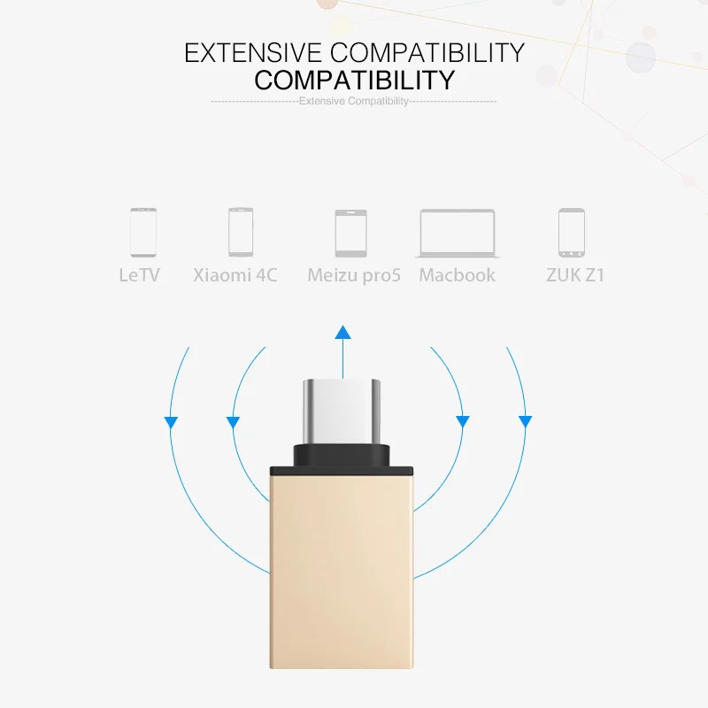 Адаптер Elough OTG type C для Xiaomi Mi5 huawei Honor 8 USB C type-C OTG конвертер для samsung Galaxy S10 S9 S8 Note 9 8 USB-C