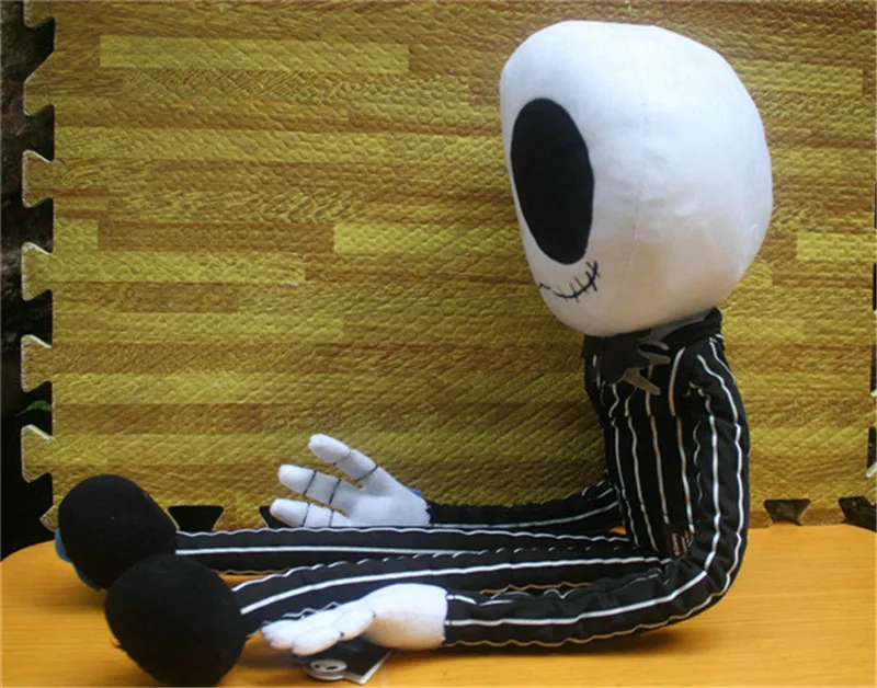 65cm Big Size The Nightmare Before Christmas Jack Skeleton Plush Toys Dolls Movie Cartoon Horror Halloween Kids Friends Gift  (9)