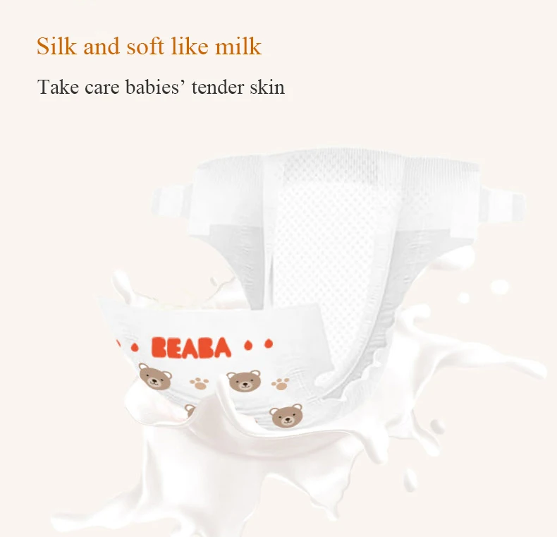

BEABA baby animals fans series diaper size 1/2/3/4 nappy for infants cotton soft and breathable diaper pants