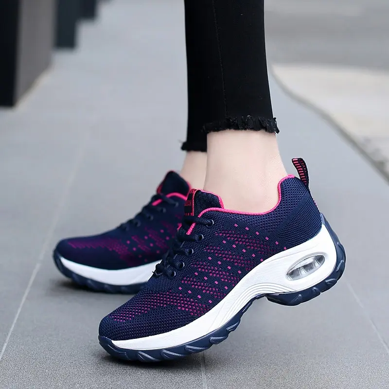 

shoes woman Summer sneakers women Brand fashion Air damping Flat Casual shoes Breathable mesh light leisure shoes tenis feminin