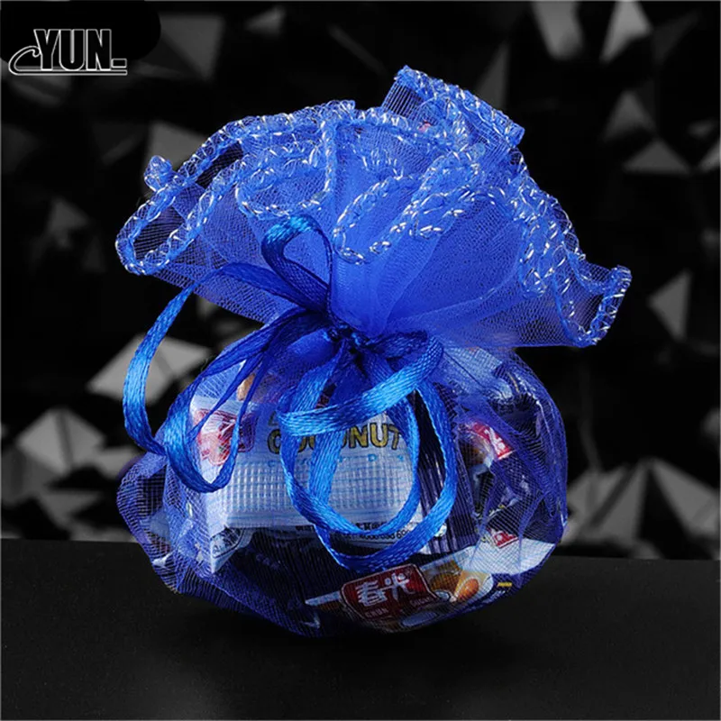 50Pcs Gifts Round Organza Bag Jewelry Pouches Gauze Element Bag Wedding Party Decoration Wedding Favors 8Dzx001 (21)