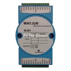 16 di количество переключатель/сухой контакт RS485/232 удаленных IO модуль modbus протокол WJ61