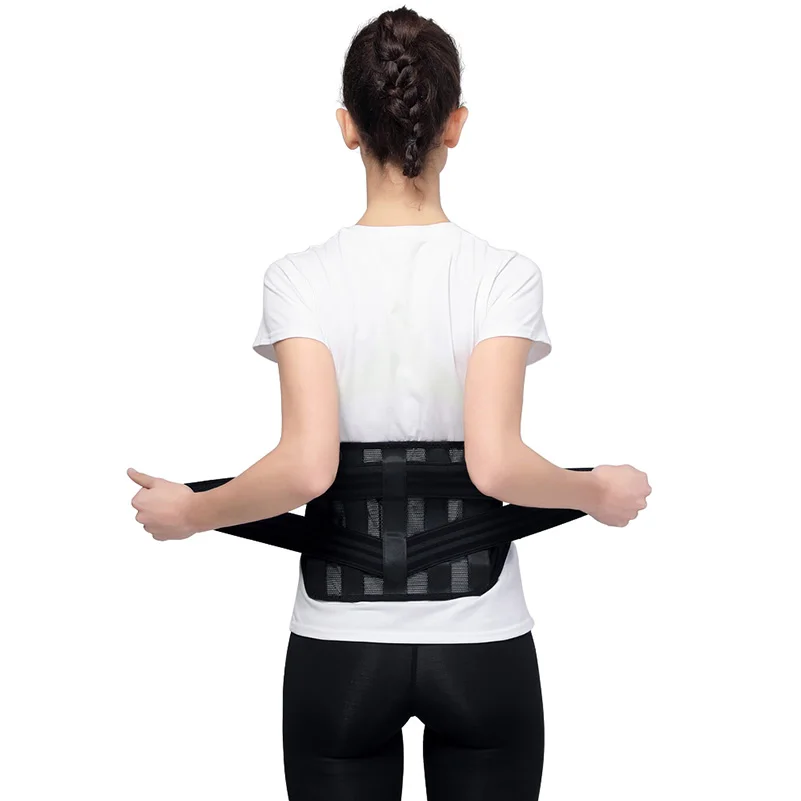 

Dropshipping Lumbar Support Back Brace with Removable Pad Posture Corrector Improves Posture and Provides Lumbar Support
