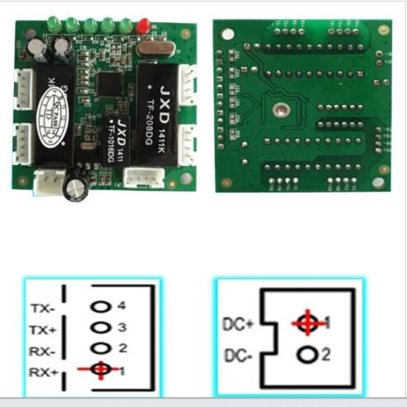 Мини-дизайн коммутатора ethernet схема для модуль коммутатора ethernet 10/100 Мбит/с 5 порт PCBA доска