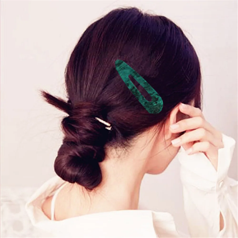 Модные женские Винтажные заколки для волос прямоугольные заколки для волос геометрические капли воды заколки для волос аксессуары для укладки волос