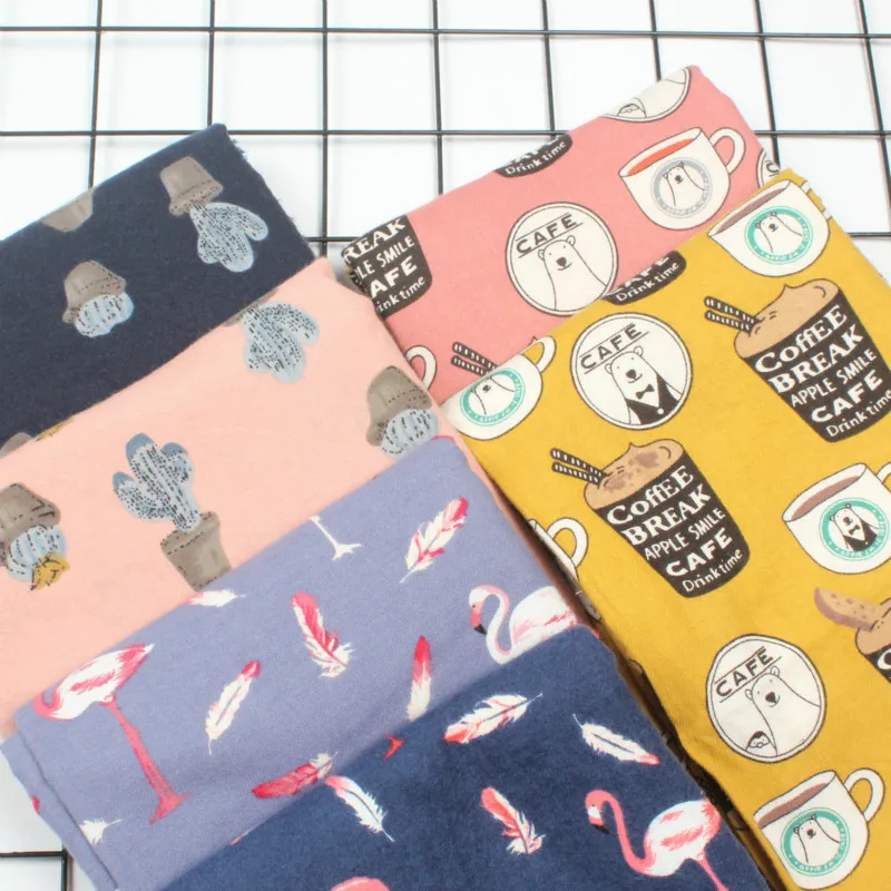 

By Half Meter Autumn and winter plain cotton wool velvet flannel Printing cloth Korean flannel Children's clothing fabric