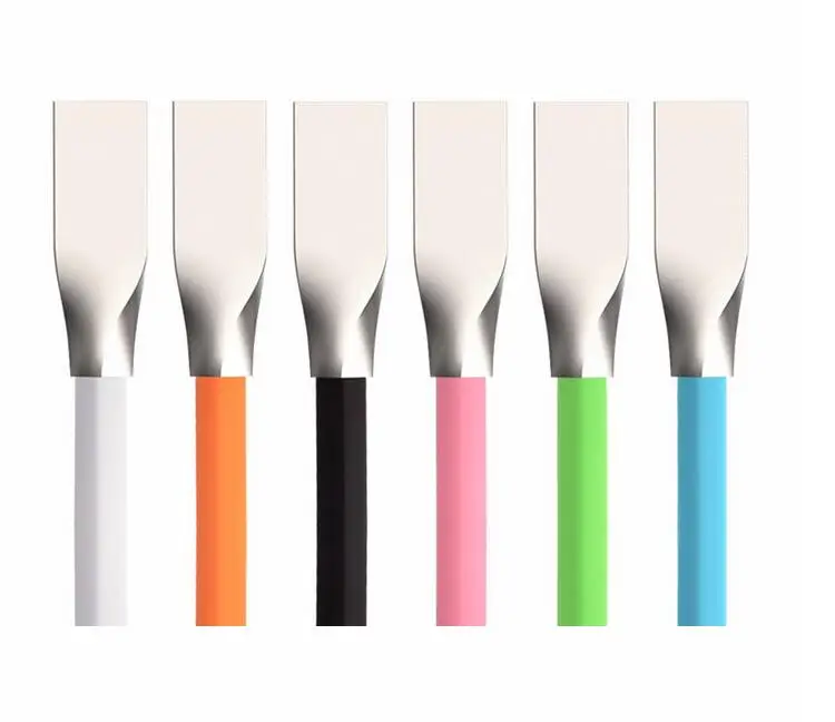 New style Sell hot 3D Zinc Alloy Fast Charging Data Sync Micro USB Cable for iPhone 7 6 6s Plus 5s 5 iPad mini / Samsung / HTC