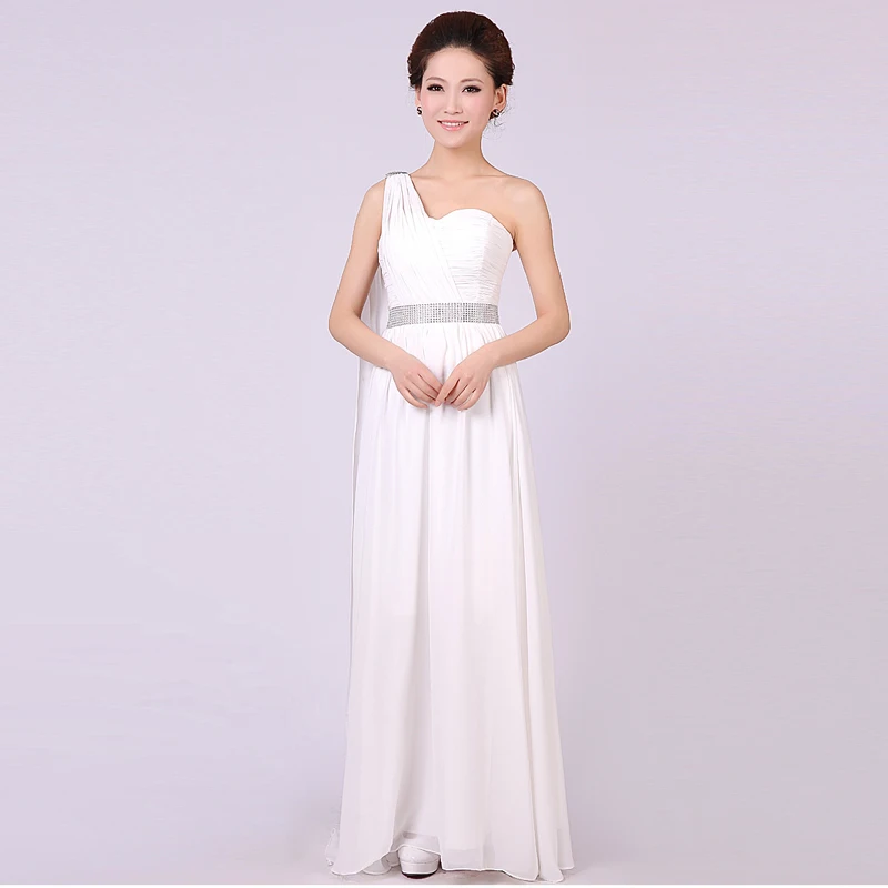 White Bridesmaids Dresses Vestidos De Festa Longo Chiffon Long White Bridesmaids Dresses Vestidos De Festa Longo Chiffon Long Bridesmaid Elegant S Junior Dress Under 50 In From