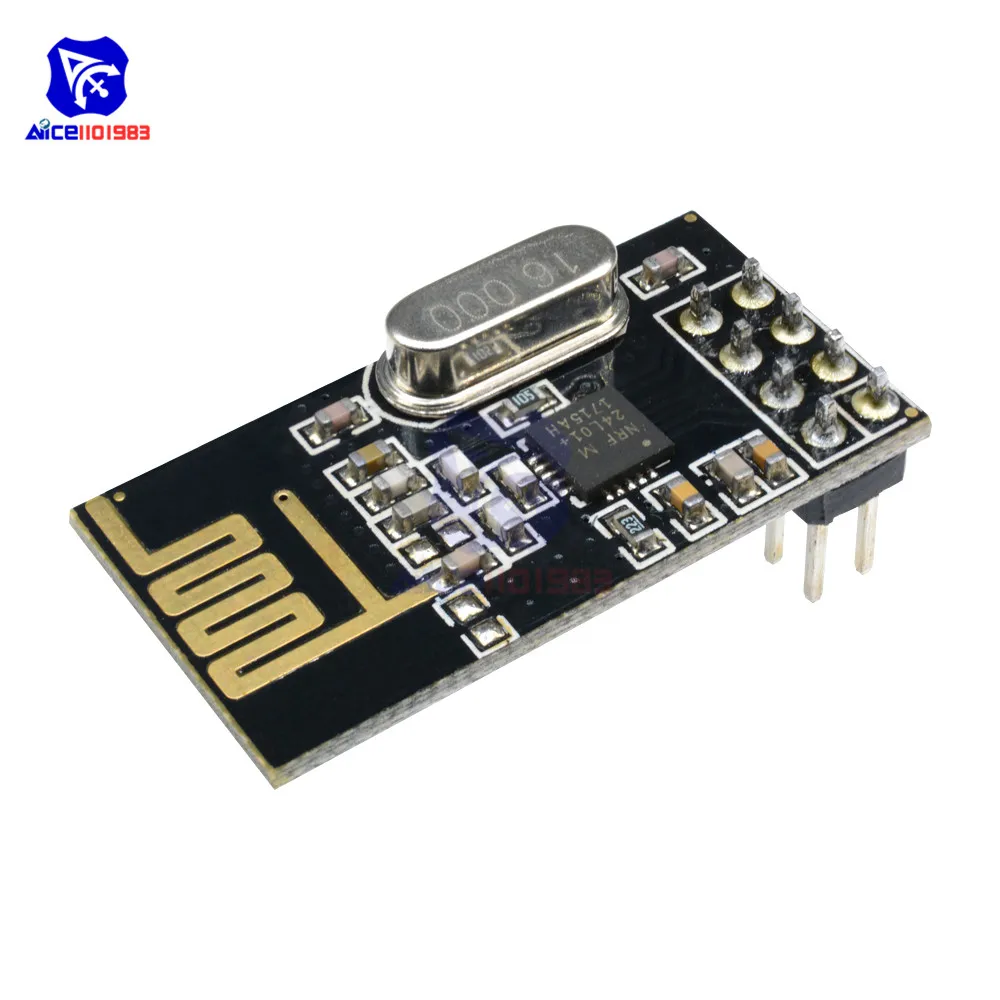 Diymore NRF24L01 беспроводной модуль микроконтроллер приемник передатчик 2,4 ГГц антенна с гнездом адаптер плата для Arduino - Цвет: 8 Pin NRF24L01