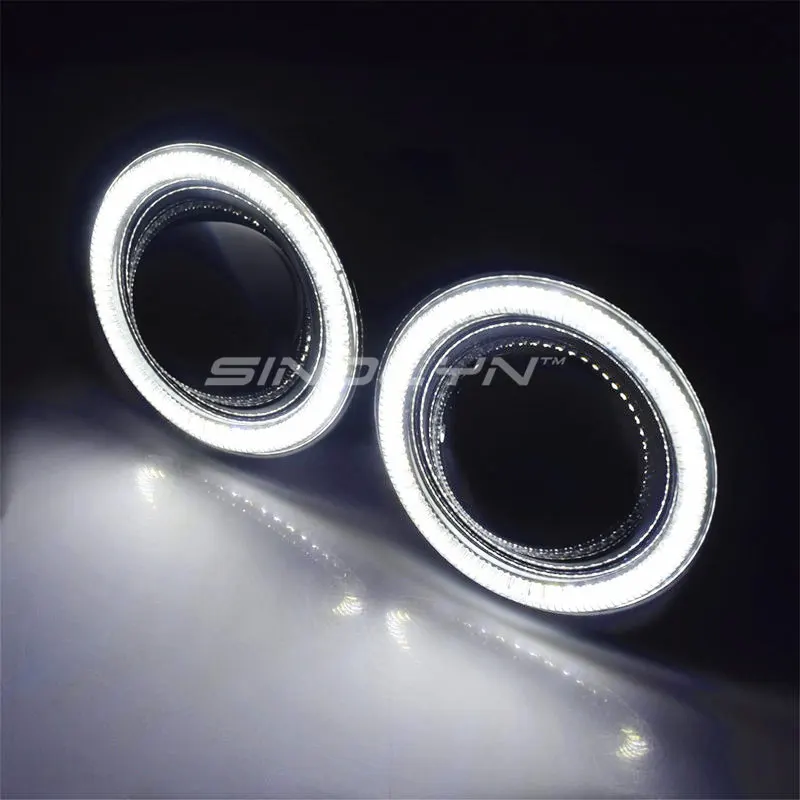  Sinolyn Fog Lights Angel Eyes Projector H11 HID Bi-xenon Lens Bifocal Lenses Driving Lamps For Cars - 32817908967