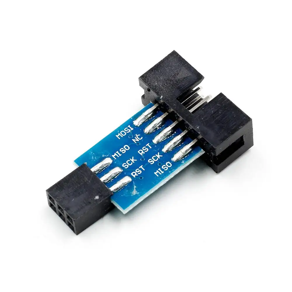 1 шт. 10 Pin на 6 адаптер плата для AVRISP MKII USBASP STK500 высокое качество|Интегральные схемы|