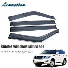 Высокое качество 4 шт. дымовой козырек на ветровом стекле для Nissan Patrol Стайлинг ABS вентиляционные дефлекторы защита автомобиля аксессуары