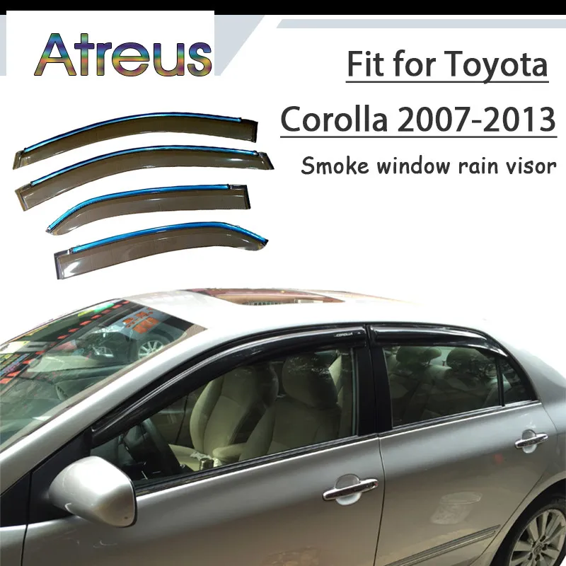 Atreus 1 комплект ABS для 2013 2012 2011 2010-2007 аксессуары Toyota Corolla автомобильные дефлекторы