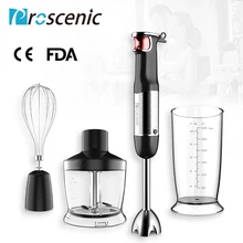 Proscenic Hand Immersion Blender Powerful Smart Speed Control Hand Blender Set 4-in-1 Handheld Stick Blender Mixer BPA-Free Beak hand blender galaxy gl 2111