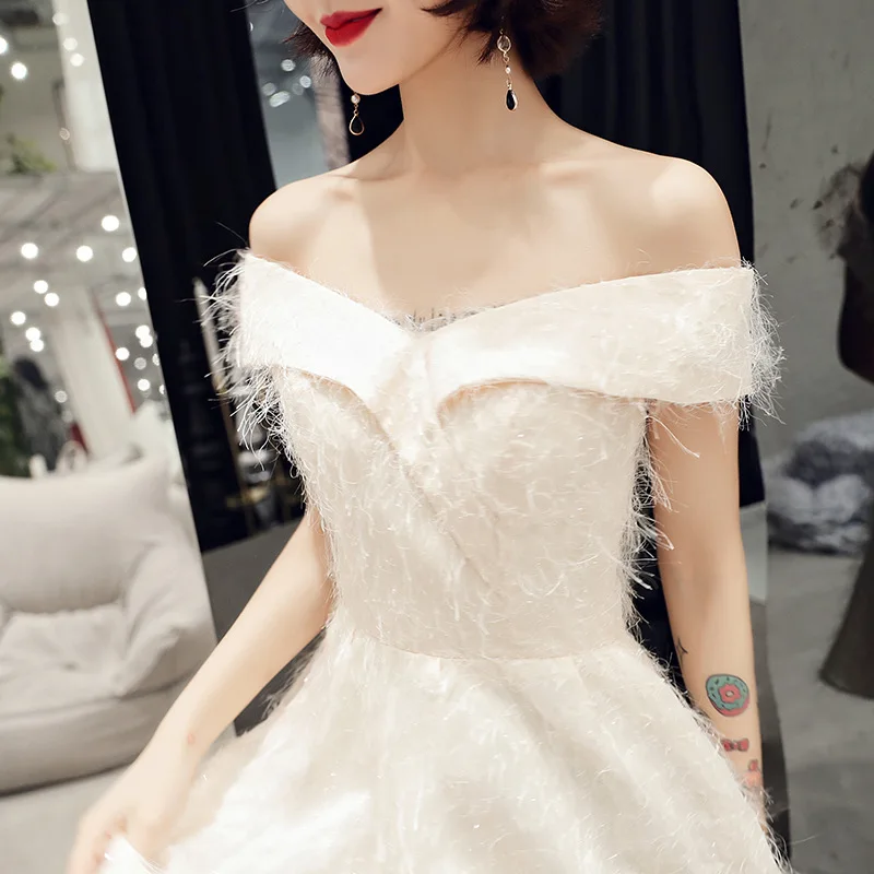 

2019 New Stylish Tassel Sexy Off Shoulder Dress Evening Dress Formal party dress Improved QipaoVestidos Size S-XXXL